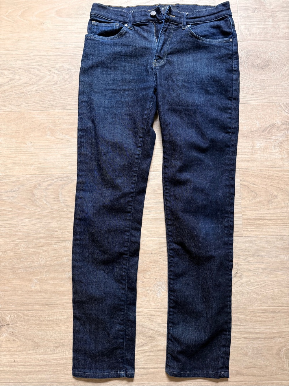 DSTLD Men's Slim Dark Blue Denim Jeans